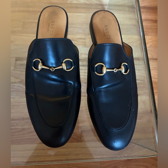 Black Gucci Princeton Mules in Excellent Condition with Dust Bags - Picture 10 of 12